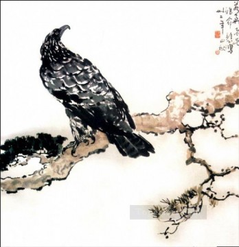 Águila Xu Beihong en rama chino antiguo Pinturas al óleo